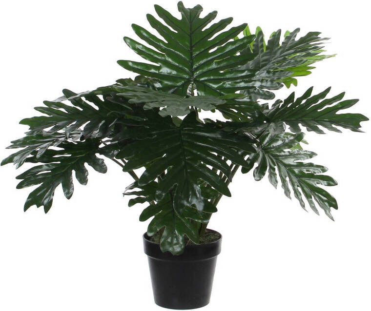 Mica Decorations Groene Philondendron kunstplant 60 cm voor binnen kunstplanten nepplanten binnenplanten Kunstplanten