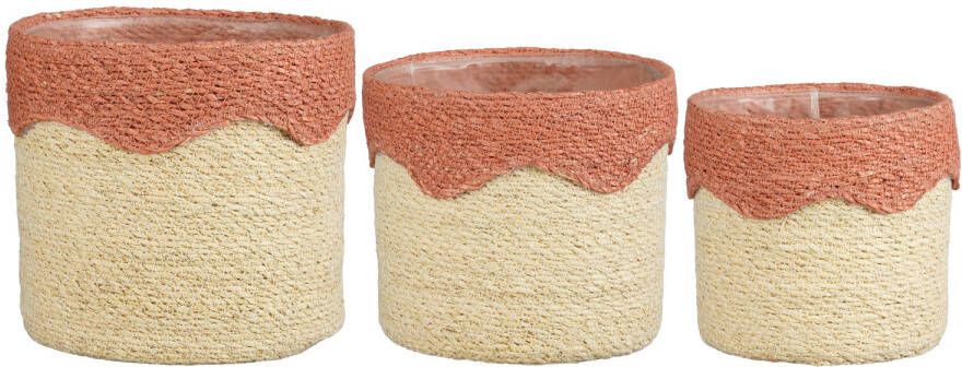 Mica Decorations mand (set van 3) (roze)