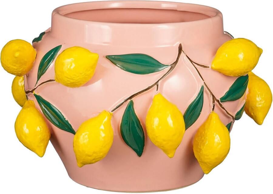 Mica Decorations bloempot citroen Melika (29x19 cm)