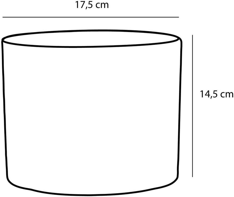 Mica Decorations Bloempot in kleur relief goud keramiek voor kamerplant H14.5 x D17.5 cm- plantenpotten binnen Plantenpotten