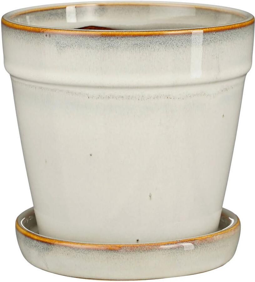 Mica Decorations bloempot met schotel Clint