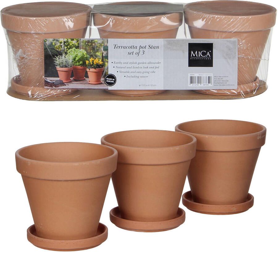 Mica Decorations bloempot Stan (set van 3) (Ø13 5x12 cm) - Foto 2