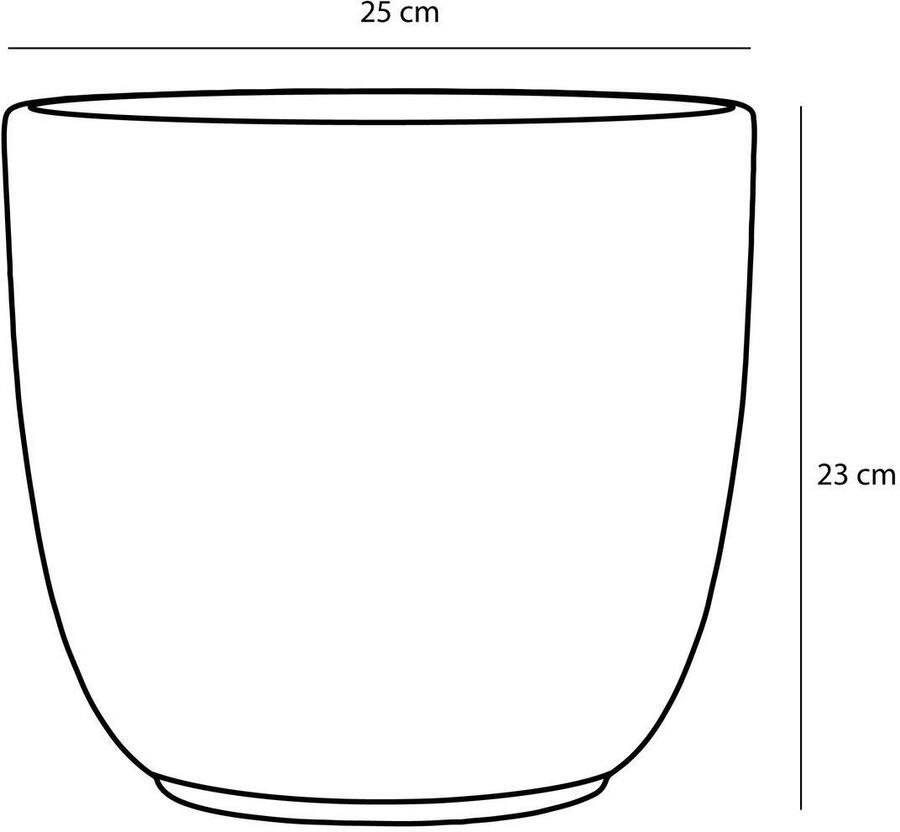 Mica Decorations bloempot Tusca wit (25x23 cm)