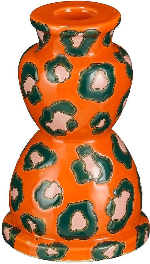 Mica Decorations kandelaar Zarah oranje