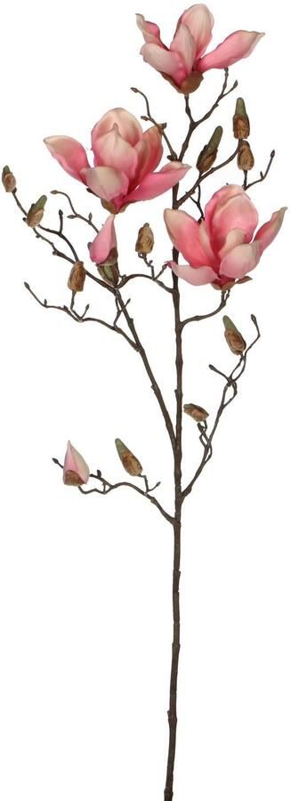 Mica Decorations Roze Magnolia beverboom kunsttak kunstplant 90 cm Kunstplanten kunsttakken Kunstbloemen boeketten Kunstbloemen - Foto 3
