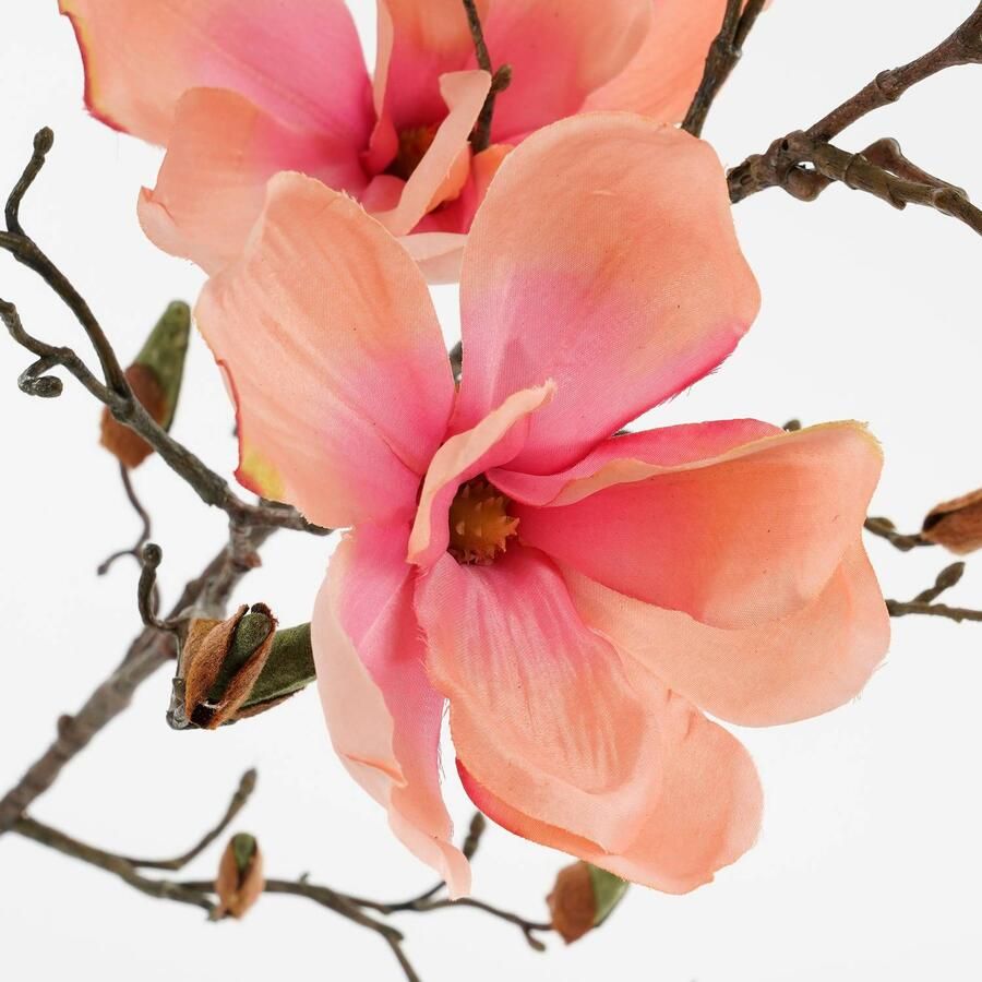 Mica Decorations Roze Magnolia beverboom kunsttak kunstplant 90 cm Kunstplanten kunsttakken Kunstbloemen boeketten Kunstbloemen - Foto 2