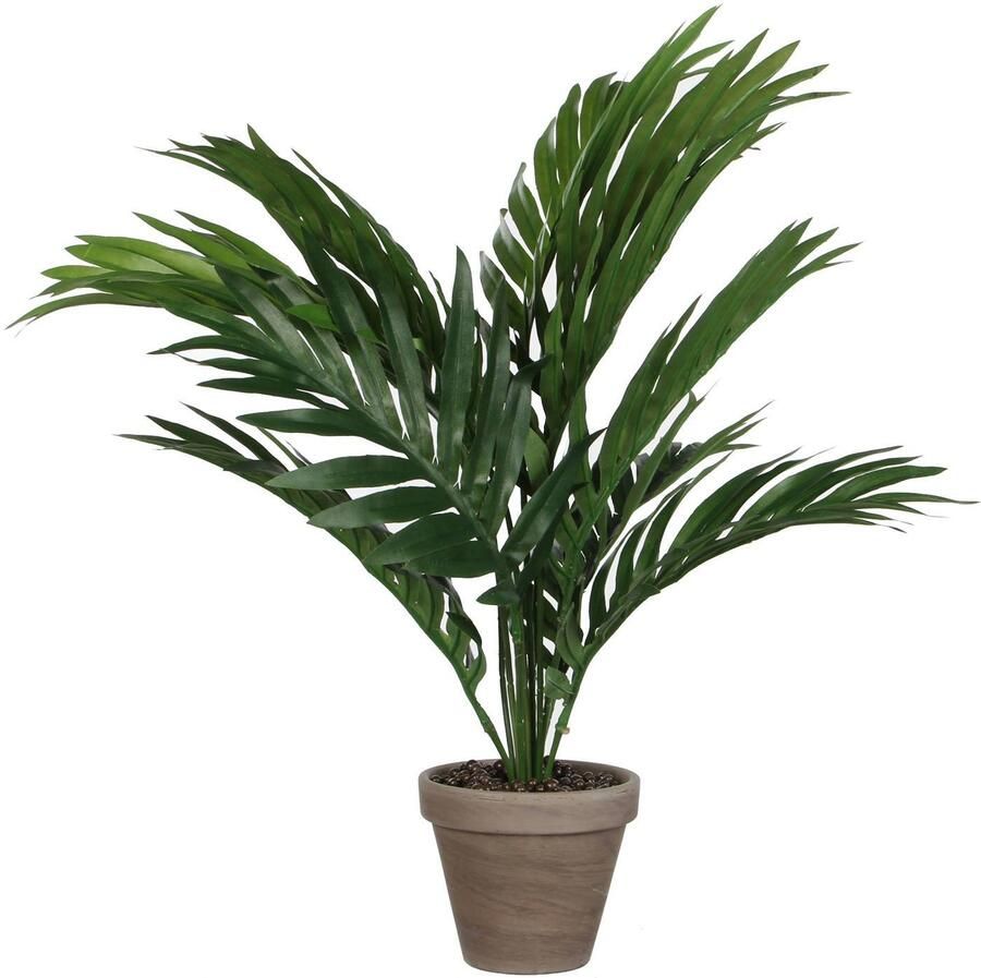 Mica Decorations Groene Areca palm kunstplant in pot 40 cm woonaccessoires woondecoraties Kunstplanten