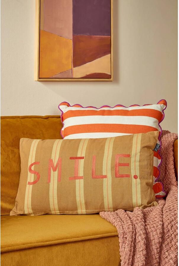 Mica Decorations sierkussen (bruin) (55x35 cm) - Foto 2