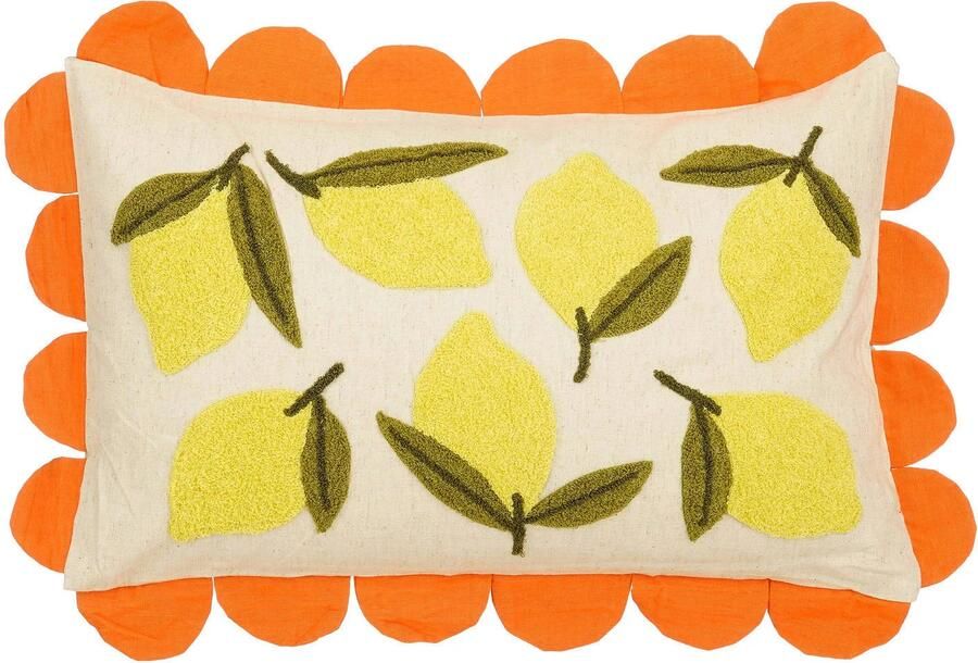 Mica Decorations sierkussen Citroen (65x45 cm)