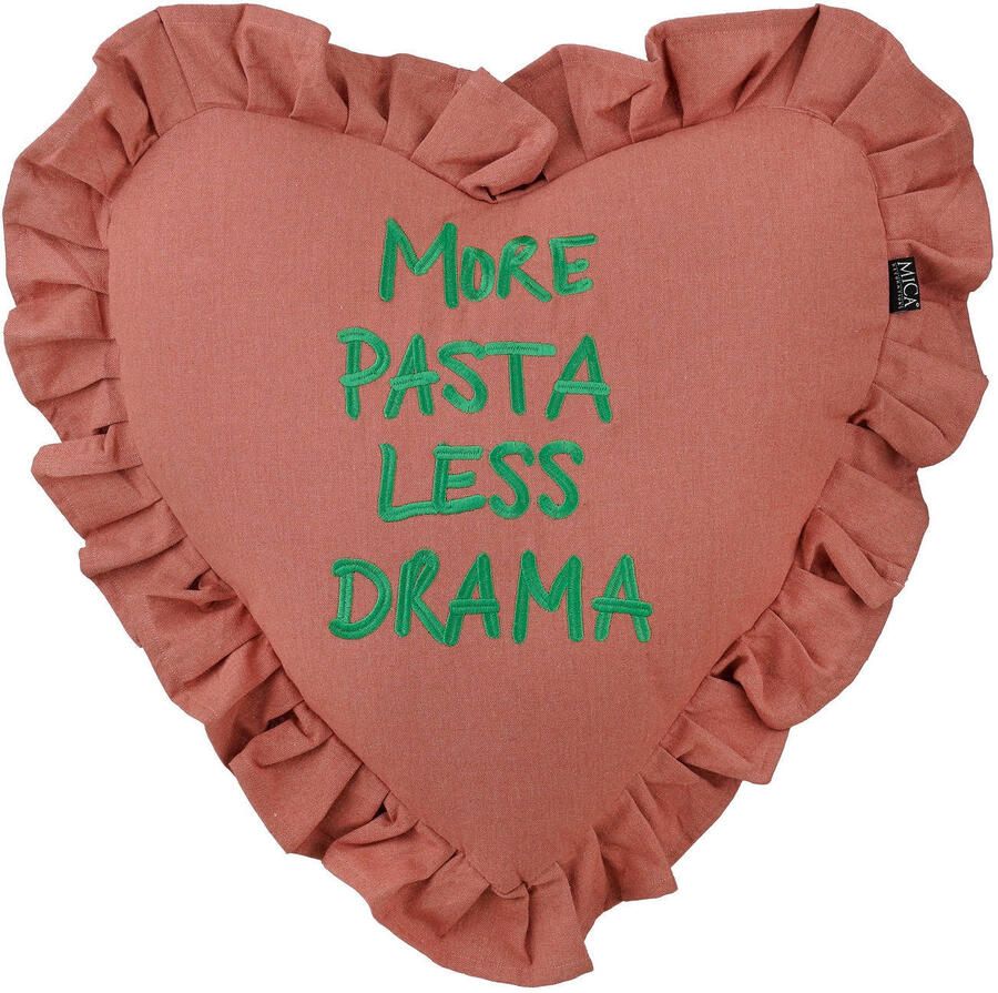 Mica Decorations sierkussen More pasta Less drama (45x45 cm)