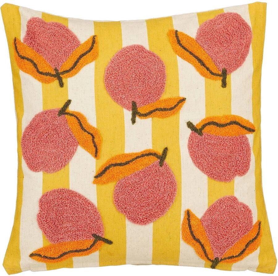 Mica Decorations sierkussen Perzik (45x45 cm)