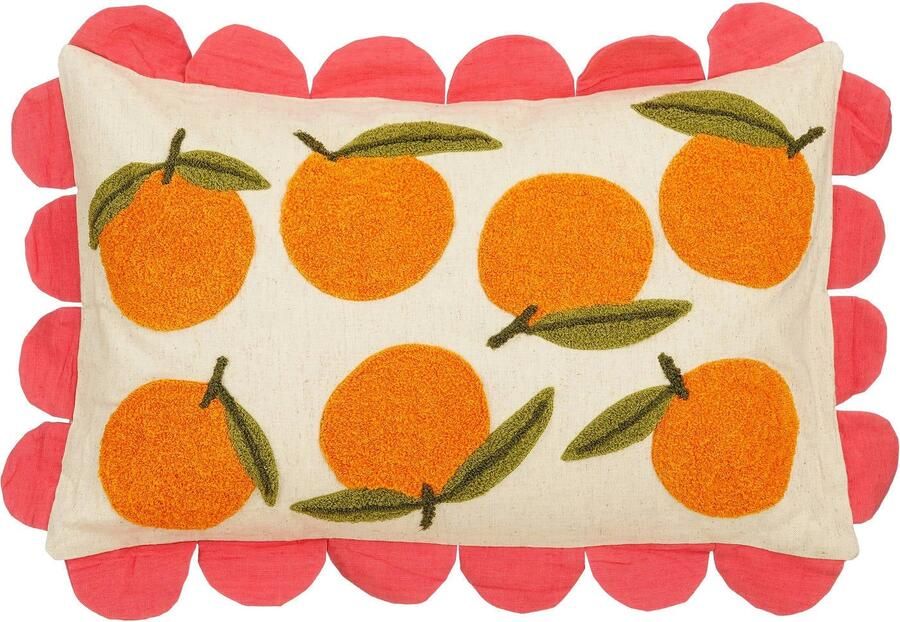 Mica Decorations sierkussen Sinaasappel (65x45 cm)