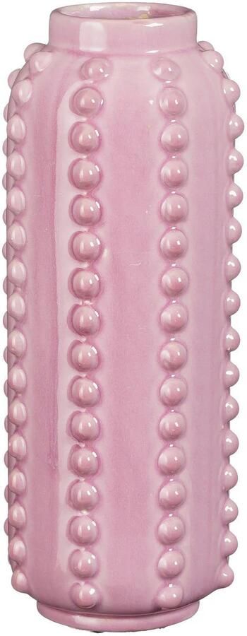Mica Decorations Boaz Vaas H30 x Ø11 cm Keramiek Roze