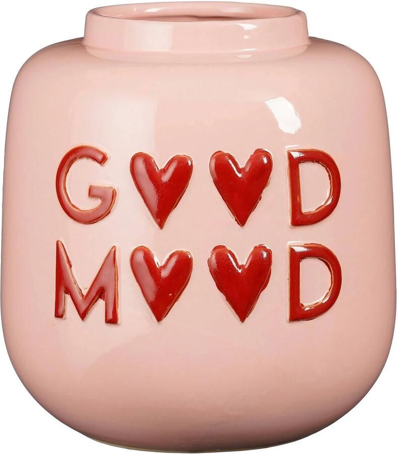 Mica Decorations vaas Good Mood (26x27 cm)