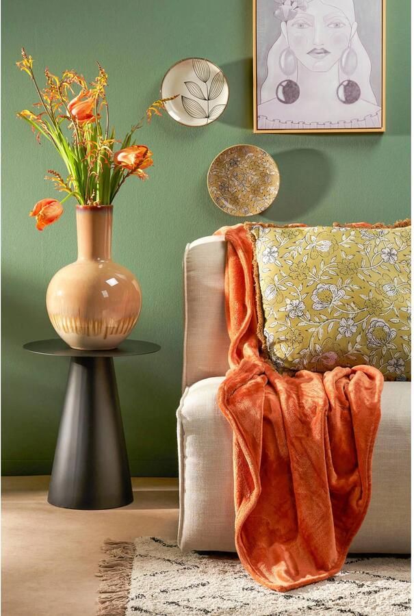 Mica Decorations Holm Vaas H42 x Ø27 5 cm Keramiek Crème - Foto 2