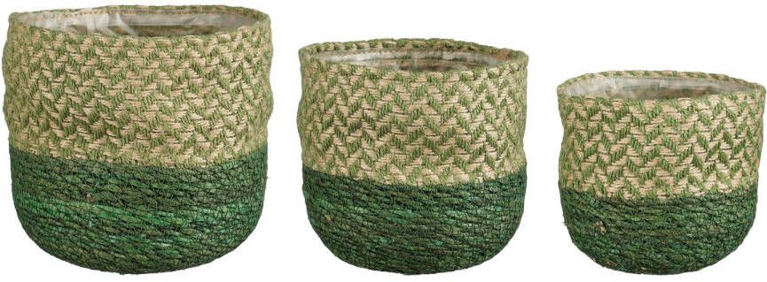 Mica Decorations opbergmand (set van 3) (groen)