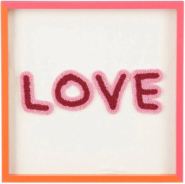 Mica Decorations schilderij LOVE (31 5x31 5 cm)