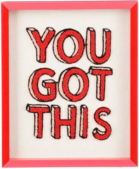 Mica Decorations schilderij 'YOU GOT THIS' (21 5x26 5 cm)