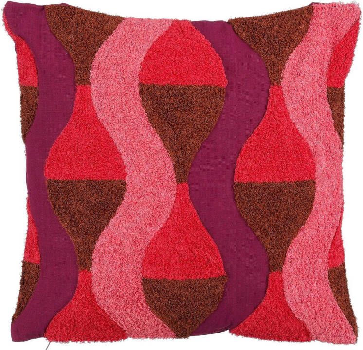Mica Decorations sierkussen roze (45x45x10 cm)