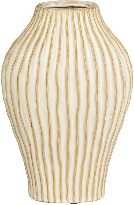 Mica Decorations vaas wit Timo (32x24 cm)