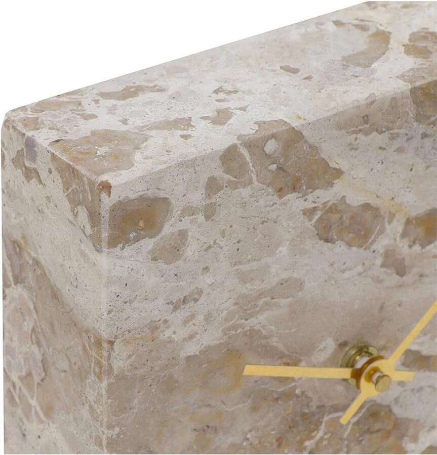 Mirrors and more tafelklok Blok warm beige (15x15 cm) - Foto 2