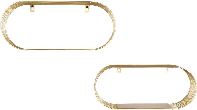 Mirrors and more wandplank Joyce goud (set van 2) (43x18x10cm 38x16x10cm) (10x43x18 cm) - Foto 2