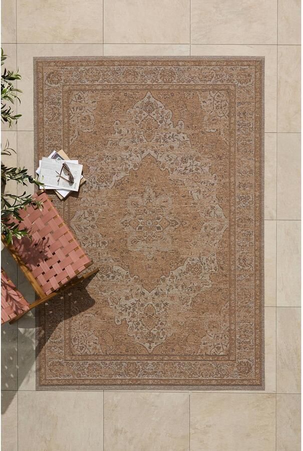 NOUS Living binnen- en buitenvloerkleed bruin (230x160 cm)