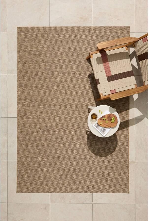 NOUS Living binnen- en buitenvloerkleed bruin (230x160 cm)