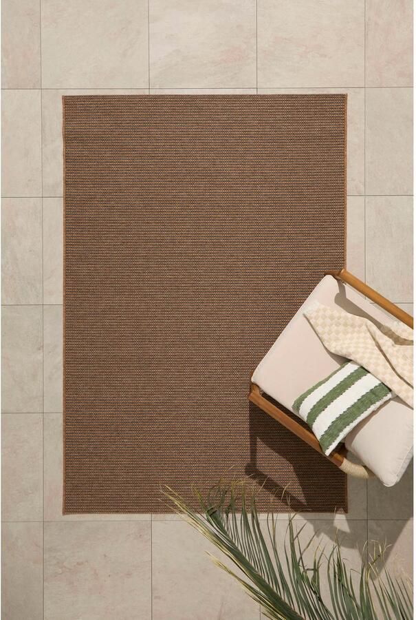 NOUS Living binnen- en buitenvloerkleed bruin (230x160 cm)
