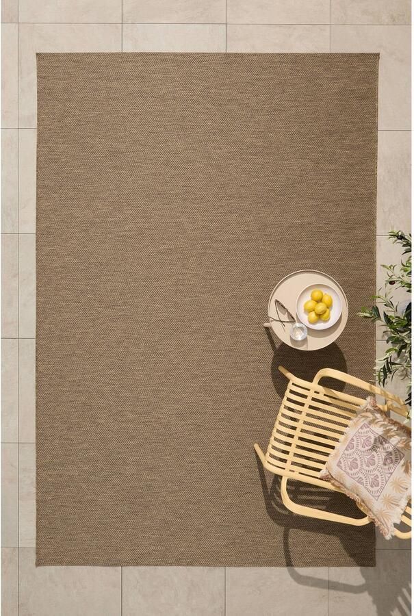 NOUS Living binnen- en buitenvloerkleed bruin (290x200 cm)