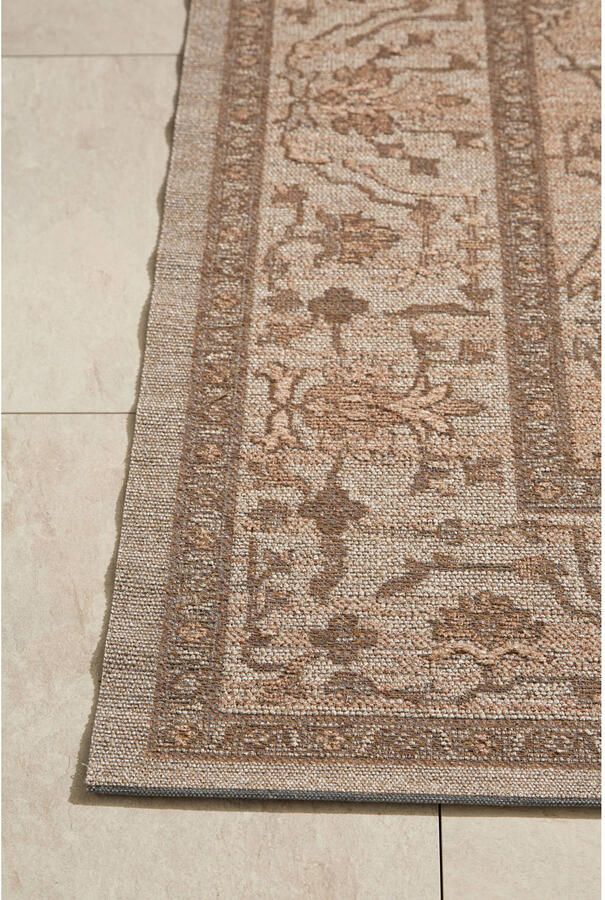 NOUS Living binnen- en buitenvloerkleed Golan donkerbruin (290x200 cm) - Foto 3