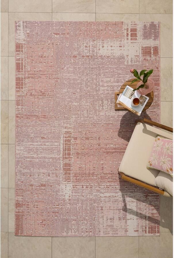 NOUS Living binnen- en buitenvloerkleed roze (290x200 cm)