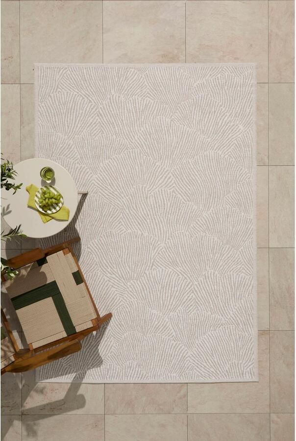 NOUS Living binnen- en buitenvloerkleed zand off white (230x160 cm)