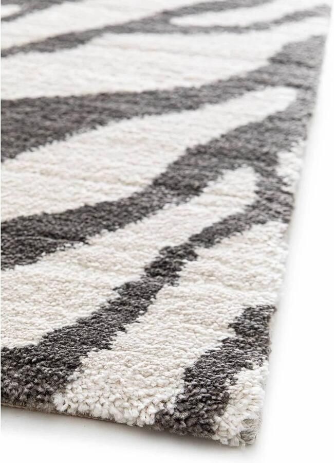 NOUS Living vloerkleed 230x160 cm zwart crème - Foto 2