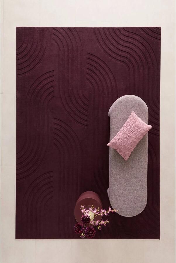 NOUS Living vloerkleed Blair bordeaux (290x200 cm)