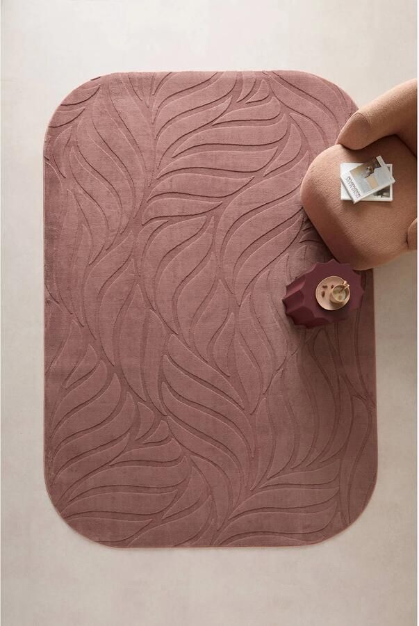 NOUS Living vloerkleed Blossom roze (290x200 cm)