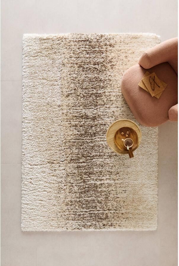 NOUS Living vloerkleed crème bruin (230x160cm)