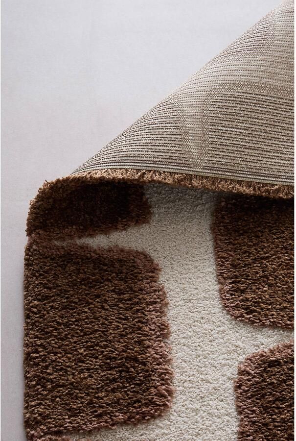NOUS Living vloerkleed crème donkerbruin (230x160 cm) - Foto 2