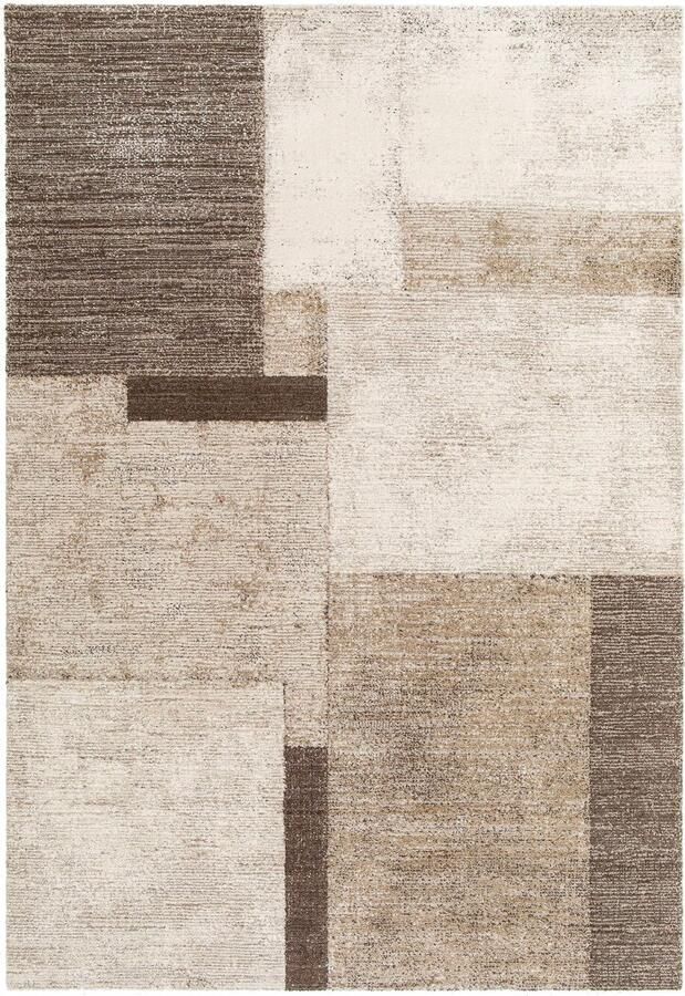 NOUS Living vloerkleed crème donkerbruin (230x160 cm)