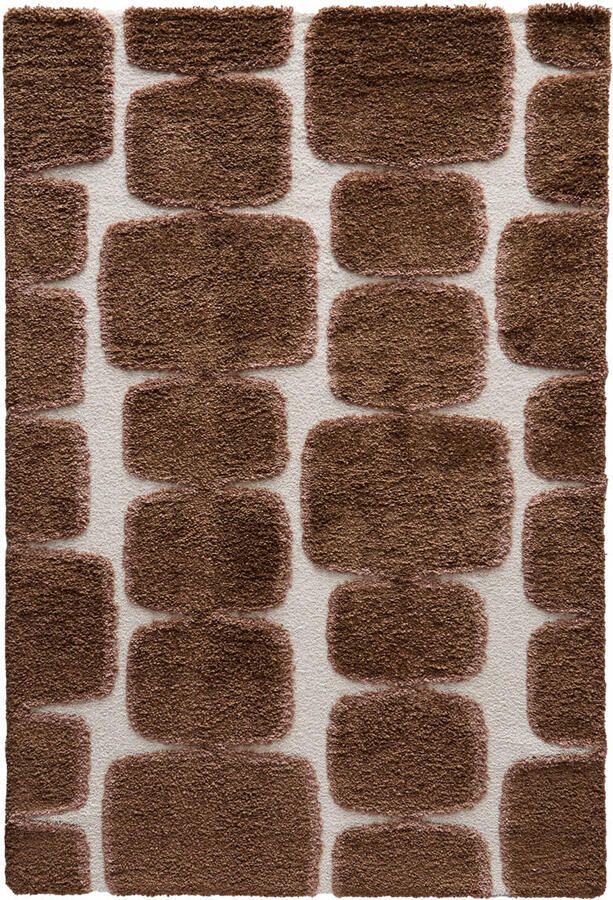 NOUS Living vloerkleed crème donkerbruin (230x160 cm) - Foto 2