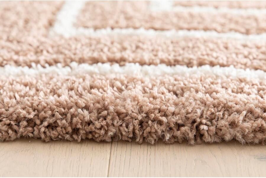 NOUS Living vloerkleed crème oudroze (290x200 cm) - Foto 3