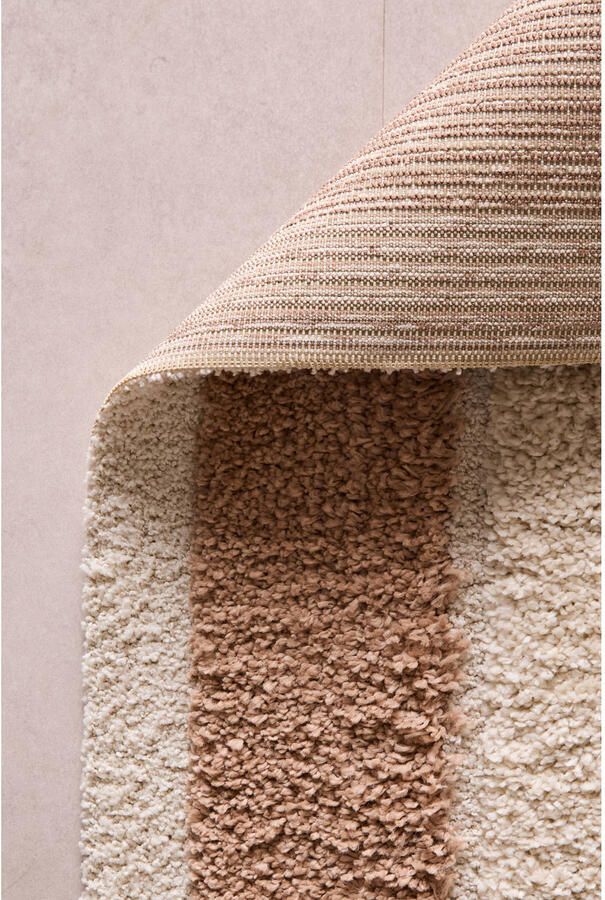 NOUS Living vloerkleed crème oudroze donkerbruin (230x160 cm) - Foto 2