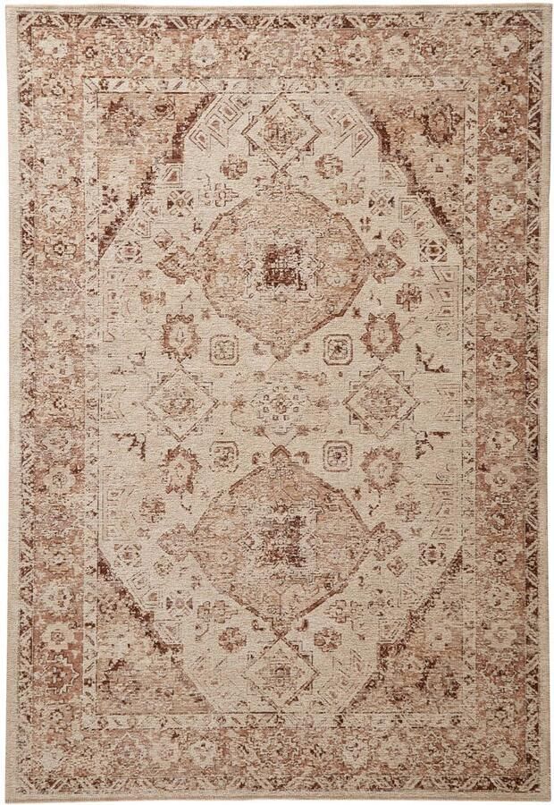NOUS Living vloerkleed crème roodbruin (230x160 cm) - Foto 2