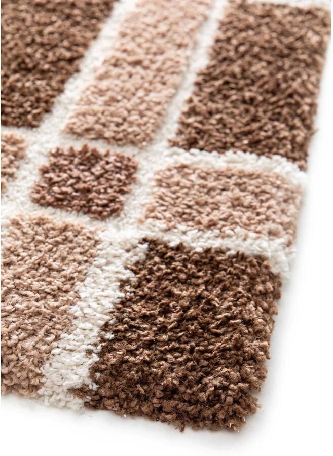 NOUS Living vloerkleed donkerbruin oudroze (230x160 cm) - Foto 2