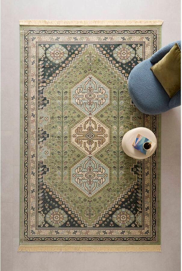 NOUS Living vloerkleed Granby groen (300x195 cm)