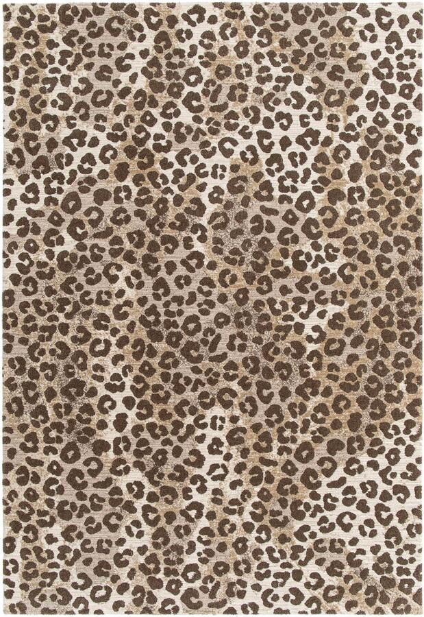NOUS Living vloerkleed panterprint bruin (230x160 cm)