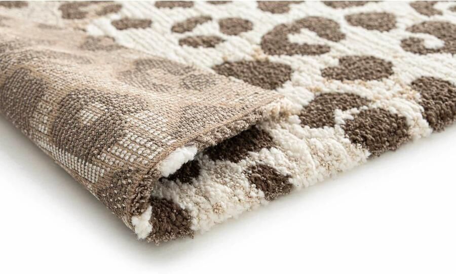 NOUS Living vloerkleed panterprint bruin (230x160 cm) - Foto 3