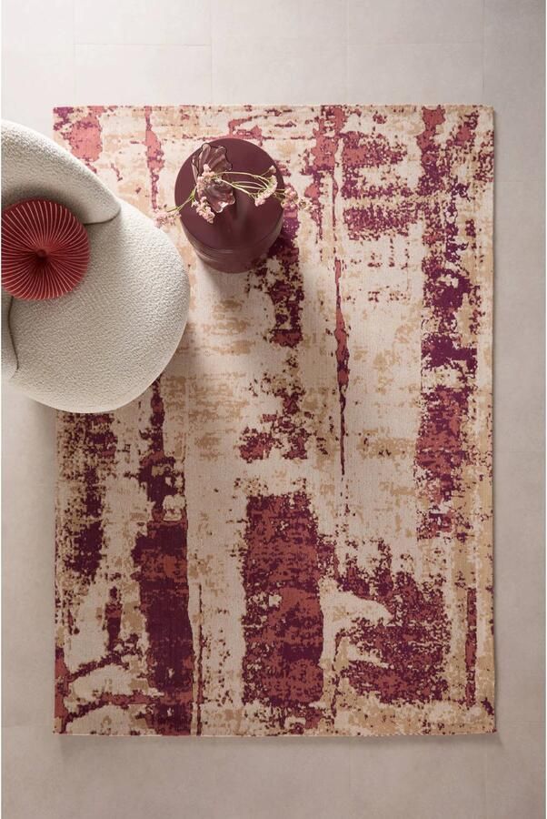 NOUS Living vloerkleed Renato bordeaux roze (230x160cm)