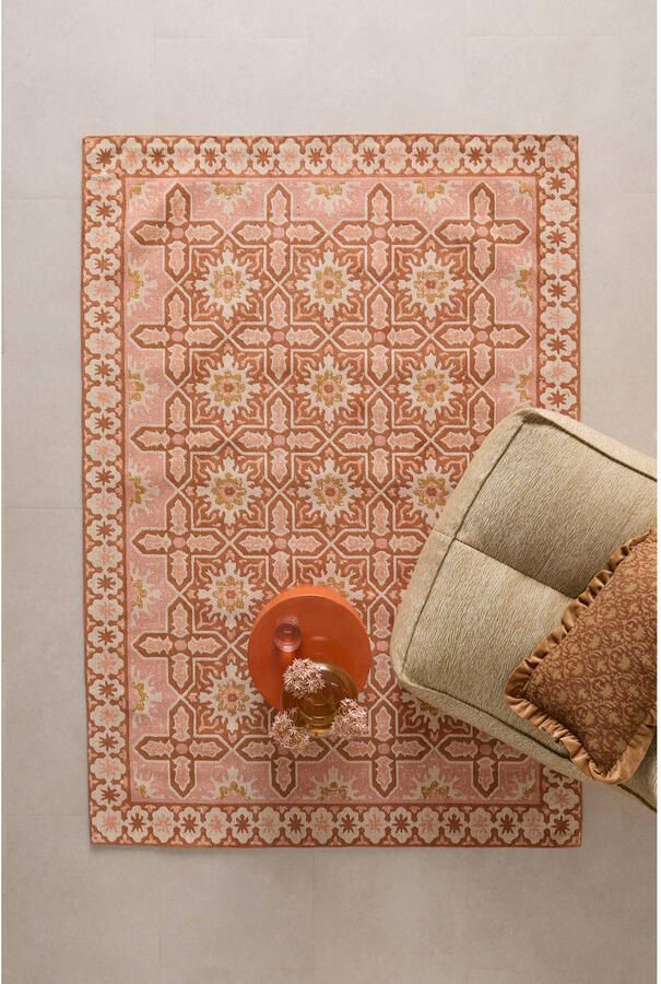 NOUS Living vloerkleed Rosalia roze terra (230x160cm)