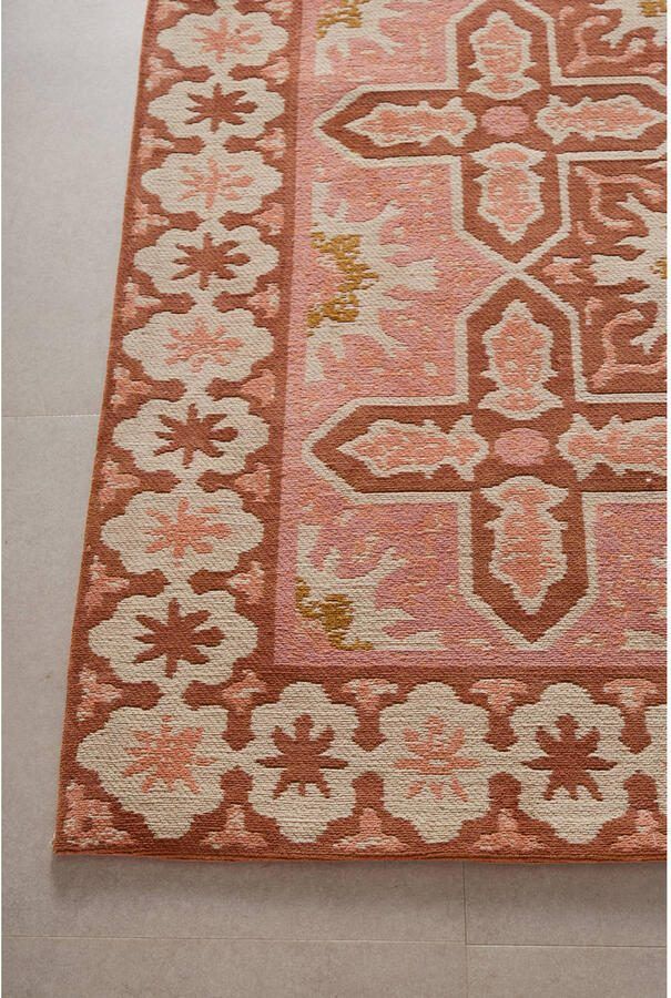 NOUS Living vloerkleed Rosalia roze terra (290x200cm) - Foto 2